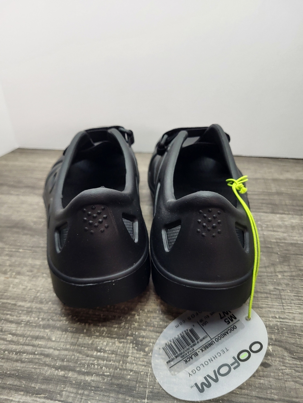 Oofos Oocandoo Recovery Sandals Shoes Black Women 7 New - Picture 5 of 8